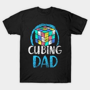 Cubing Dad Cube Speedcubing T-Shirt